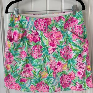 Lilly Pulitzer Pink Green Mini Pencil Skorts